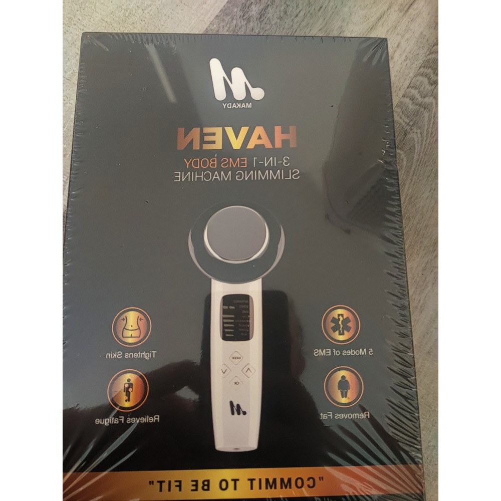 MAKADY HAVEN 3-in-1 EMS Body Slimming Machine,‎ Black
